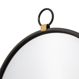 Bayswater Black Round Mirror Large 6