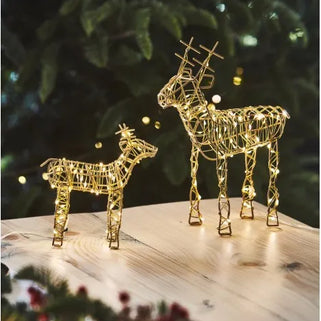 Small Gold Wire Reindeer