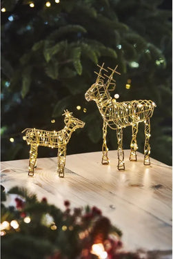 Small Gold Wire Reindeer