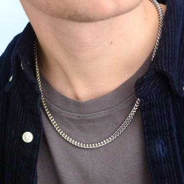 Men's Stainless Steel Wheat Link Chain