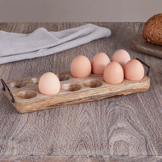 Mango Wood Egg Holder