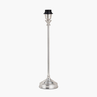 Silver Metal Stick Table Lamp Base