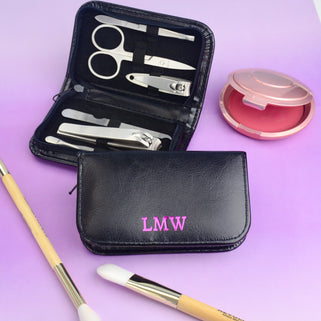 Personalised Girl's Manicure Kit shown close up