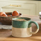 Set of 2 Half Glazed Mugs - Rosemary