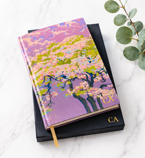Monogram Blossom A5 Journal Notebook