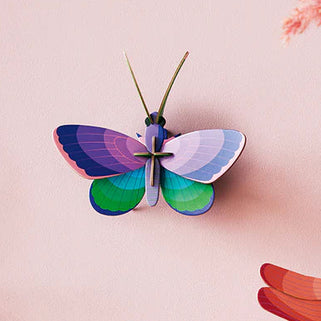 Blue Copper Butterfly Wall Decoration