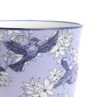 Blue Swallows Ceramic Plant Pot