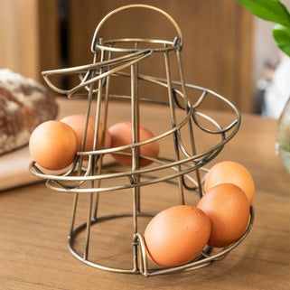 Egg Run in Antique Brass