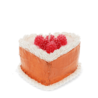 Candle Heart Cake