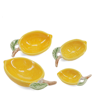 Set of 4 Ceramic Lemons Measuring Spoons