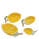 Set of 4 Ceramic Lemons Measuring Spoons