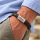 Personalised Men's Chunky Leather Plait