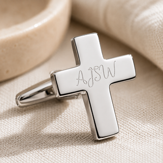 Personalised Cross Cufflinks