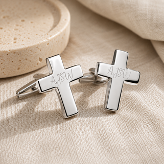 Personalised Cross Cufflinks