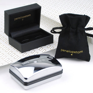 Personalised Envelope Cufflinks With Message