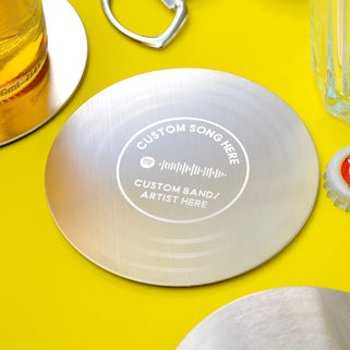 Personalised Music Spotify Code Coaster