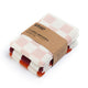 Reusable Cotton Dishcloths Set of 3 - Pink Burgundy Orange