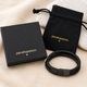 Men's Personalised Leather and Black Clasp Bracelet