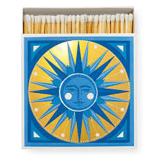 Golden Sun Square Matchbox