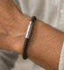Men's Easy Clasp Leather Plait Bracelet