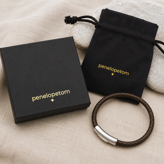 Men's Easy Clasp Leather Plait Bracelet