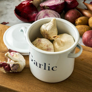 Enamel Garlic Pot