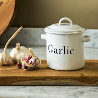 Enamel Garlic Pot