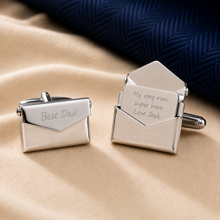 Personalised Envelope Message Cufflinks