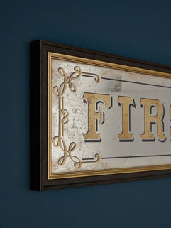 Antiqued Glass First Class Mirror