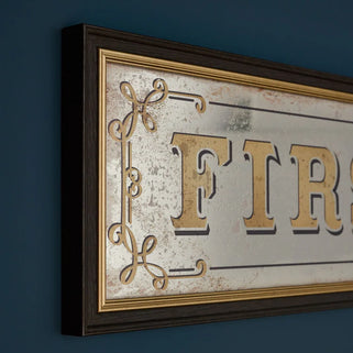 Antiqued Glass First Class Mirror