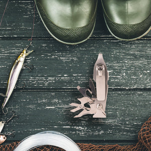 metal fishing gadget tool with multi tools