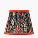 Red Floral Pleat Tapered Lamp Shade 16cm