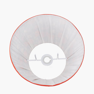 Red Floral Pleat Tapered Lamp Shade 35cm