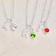 Girl's Personalised Sparkle Initial Birthstone Necklace