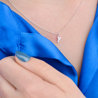Mini Sparkle "Y" Initial Necklace