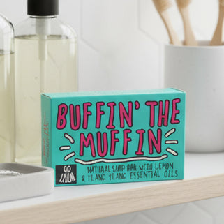 buffin the muffin novelty soap bar for women