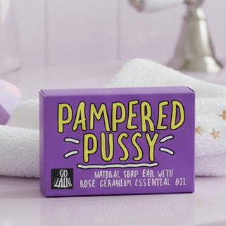 pampered pussy novelty soap bar for women