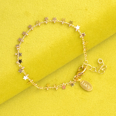 Personalised Gold Mini Star Bracelet
