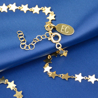 Personalised Gold Mini Star Necklace
