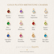 Personalised Gold Family Birthstone Necklace