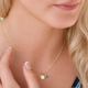 Gold Mini Initial and Birthstone Necklace