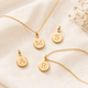 Gold Mini Initial and Birthstone Necklace