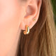 Gold Molten Misshapen Huggie Hoop Earrings