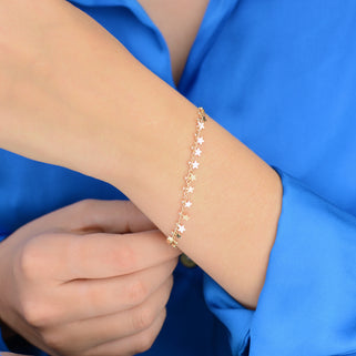 Personalised Gold Mini Star Bracelet