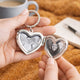 Personalised Heart Locket Keyring