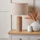 Natural Mango Wood Tapered Table Lamp Base