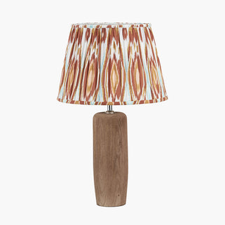Natural Mango Wood Tapered Table Lamp Base