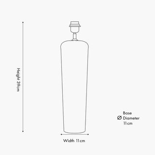 Natural Mango Wood Tapered Table Lamp Base