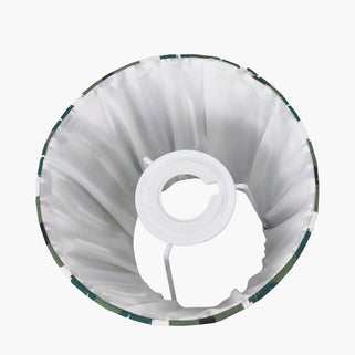 Izara Green Ikat Pleat Tapered Lampshade 16cm