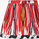 Izara Red Ikat Pleat Tapered Lampshade 16cm